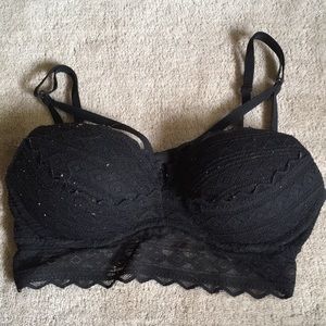 Bandeau style padded bra